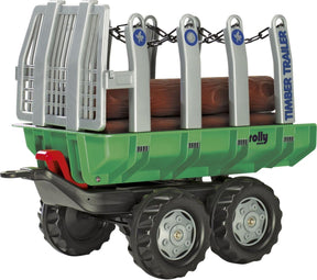 Przyczepka Rolly Toys z pniami drzew
