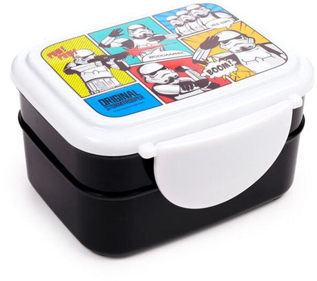 Pudełko na bento Puckator - oryginalny szturmowiec - sztućce do pudełka na lunch - 15,5x8,5x12cm