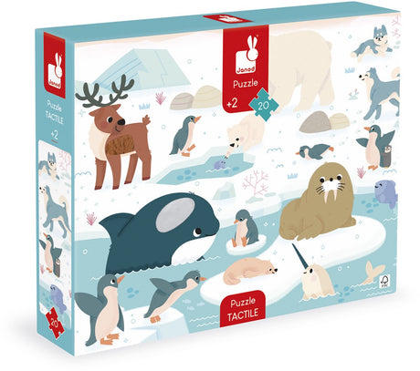 Janod - puzzle dotykowe - Biegun Północny