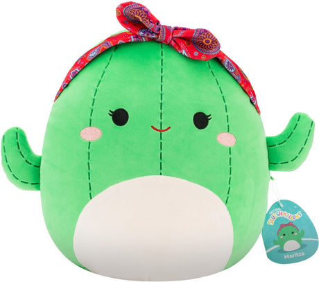 Squishmallows - maritza - zielony kaktus z opaską paisley 30cm plusz