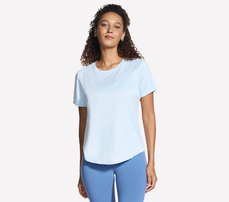 Damska koszulka Skechers Godri Swift Tee w kolorze niebieskim