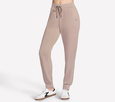 Skechers cozy luxe jogger dames broek - desert