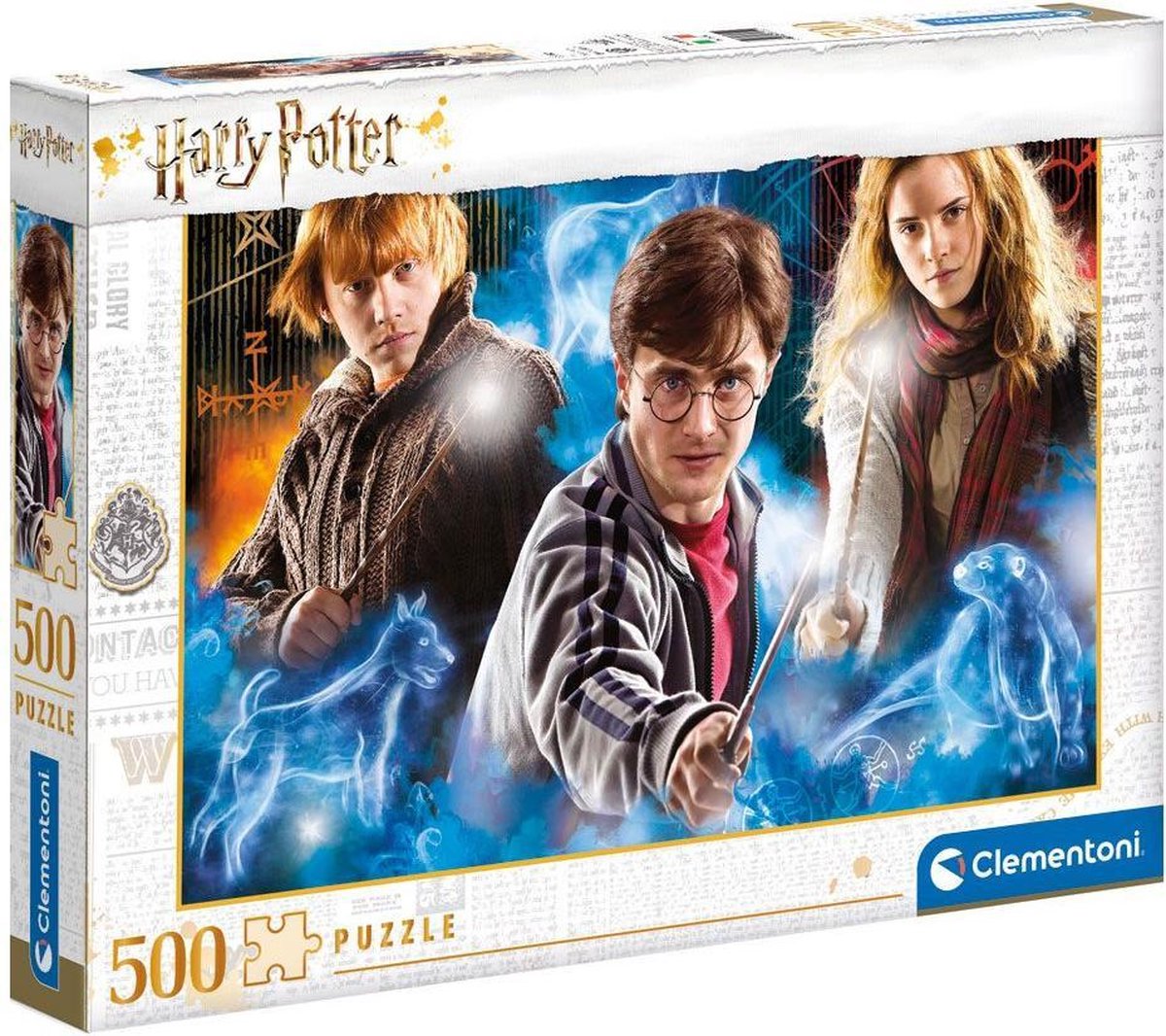 Clementoni - puzzle - 500 elementów - Harry Potter 2 Compact Box - puzzle dla dzieci i dorosłych