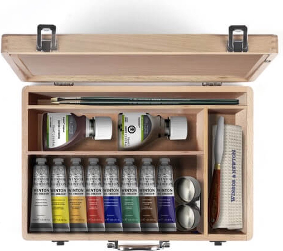 Drewniane pudełko na olej Winsor Newton Winton
