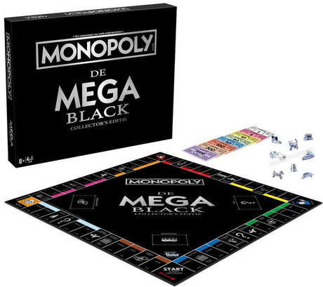 Mega czarna gra planszowa Asmodee Monopoy w edycji kolekcjonerskiej, Holandia.