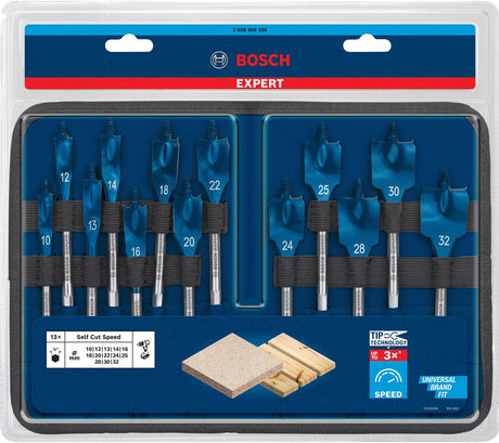 Zestaw wierteł szybkotnących Bosch profesional - expert 10 12 13 14 16 18 20 22 24 25 28 30 32 mm 13-częściowy