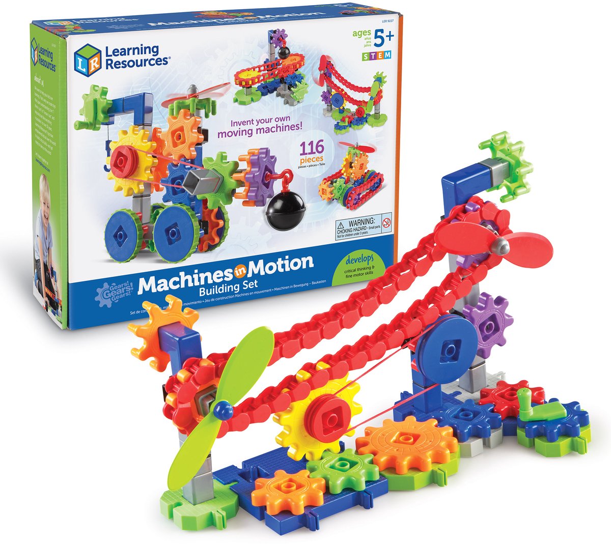 Learning resources tandwielen machines stem bouwset - 4+