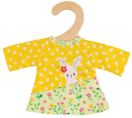 Sukienka dla lalek Heless bunny lou - sukienka tunika dla lalek bobasów 20-25 cm.