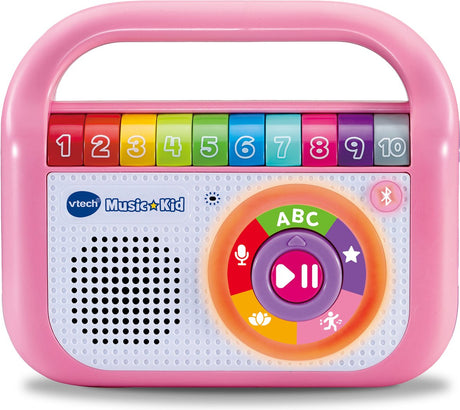 Vtech Music Kid Pink - zabawki edukacyjne - poznaj piosenki muzyczne - zabawki dla dzieci od 2 lat do 6 lat