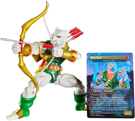 Hasbro marvel legends magic: zbierająca się figurka człowiek-wilk (plus ekskluzywna karta foliowa) figurka 15 cm