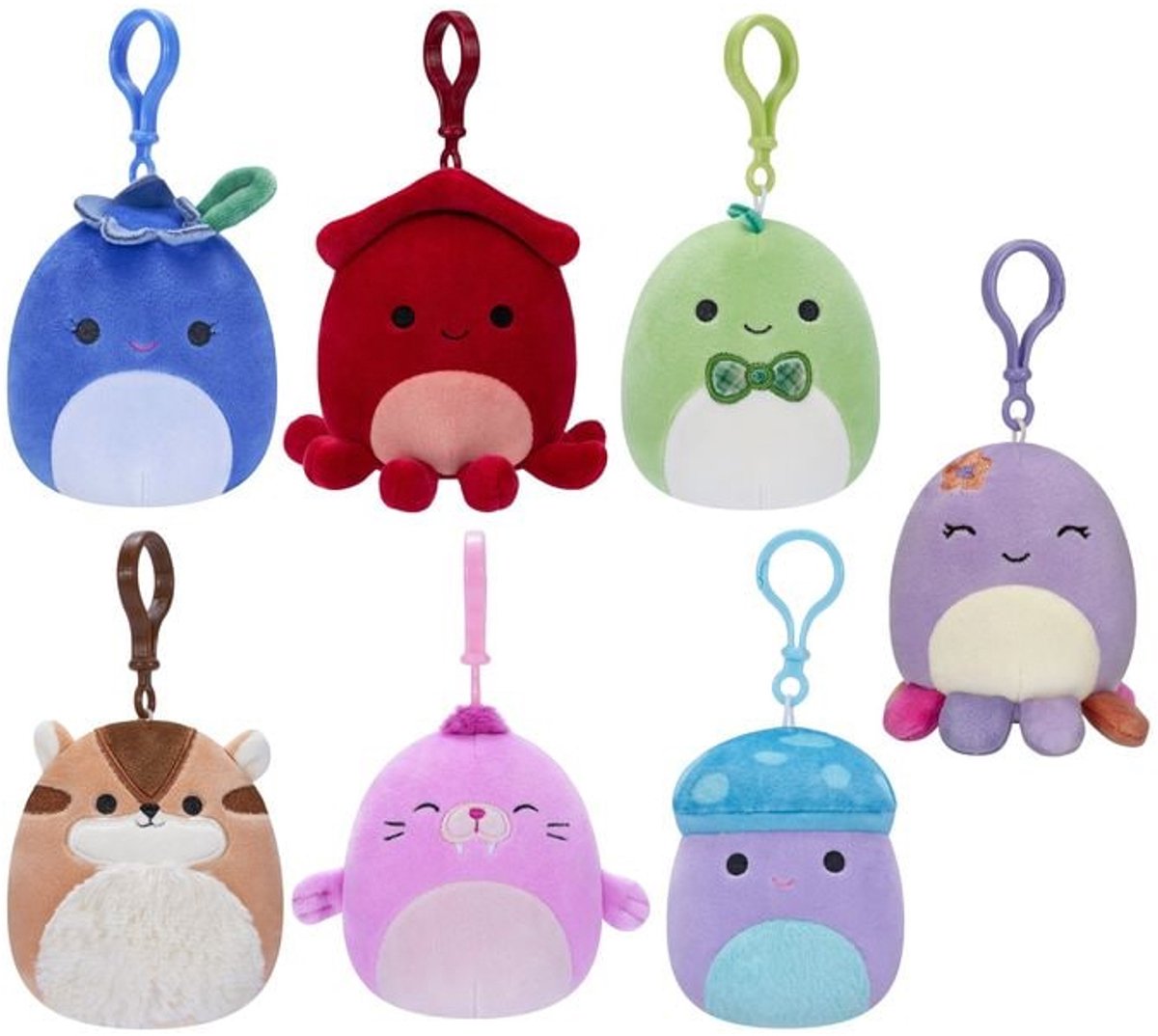 Jazwares squishmallows klips na pluszu 9 cm, różne.