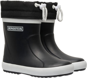 Bergstein classic thermo unisex junior regenlaarzen - black