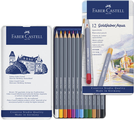 Kredki akwarelowe Faber-castell - goldfaber - puszka 24 sztuki - fc-114624