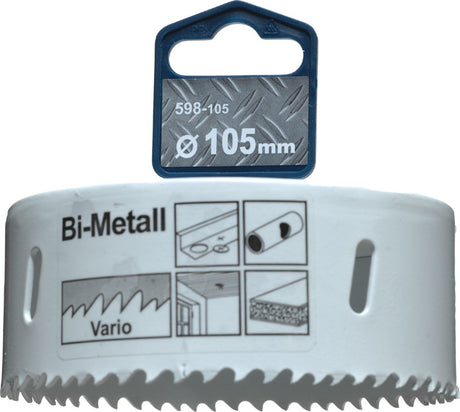 Otwornica Kwb ø 105 mm - bimetal - 8% kobaltu - do stali i drewna - 598105