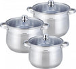 Klausberg 7177 - pannenset - 3 delig - 7 - 8.6 - 10.7 liter