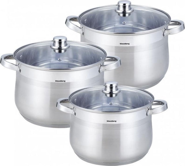 Klausberg 7177 - pannenset - 3 delig - 7 - 8.6 - 10.7 liter