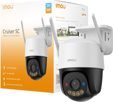 Kamera bezpieczeństwa Imou Cruiser SC 3K 5MP WiFi do użytku na zewnątrz - obrotowa - wykrywanie osób AI - kolorowe widzenie w nocy