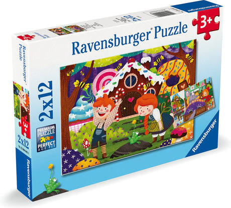Puzzle Ravensburger - bajki 2x12 elementów
