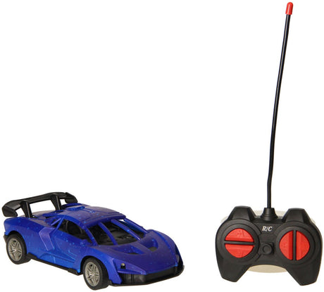 Lobbes Toys BV RC samochód wyścigowy niebiesko-czarny sterowany samochód