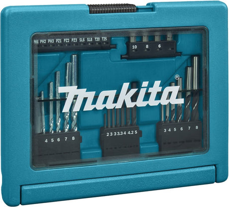 Zestaw wierteł i wkrętów Makita b-49389, 33 sztuki w etui