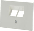 Berker k1 afdekplaat isdn 2x 8-polig polar wit