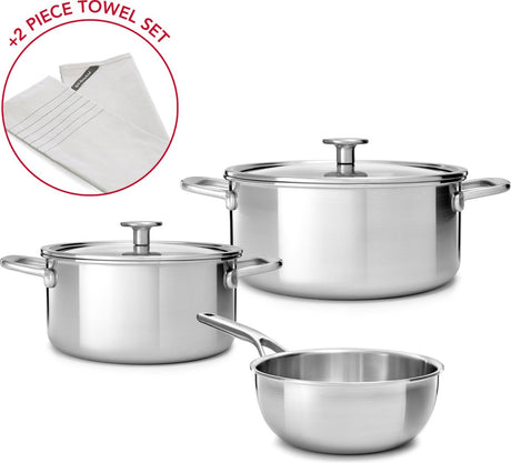 7-częściowy zestaw naczyń kuchennych Kitchenaid Multiply – bez PFAS