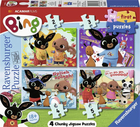 Króliczek Ravensburger Bing - moje pierwsze puzzle - 2+4+6+8 elementów - puzzle dla dzieci
