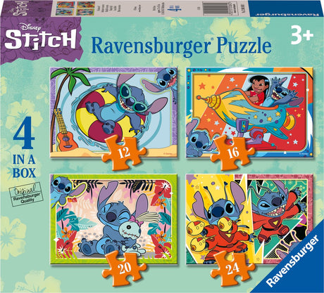 Puzzle Ravensburger Disney Stitch 4w1box - 12+16+20+24 elementów - puzzle dla dzieci