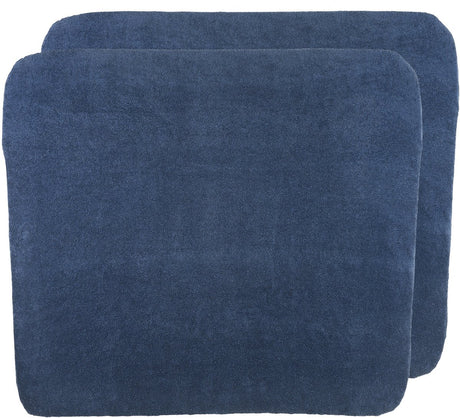 Pokrowiec na przewijak Meyco Baby Uni - 2 szt. - frotte - indygo - 85x75cm