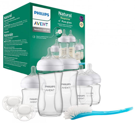 Philips avent natural Response – szklany zestaw upominkowy – 5 butelek + 2 smoczki + szczoteczka do butelek - scd879 11