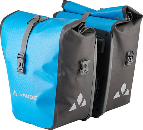 Vaude w kolorze wodnym, napinacz wstępny, przednie kieszenie sportowe unisex