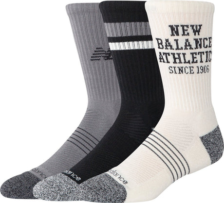 Skarpety New Balance Active Graphic Crew, 3 pary skarpet sportowych unisex – różne