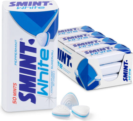 Smint biała mięta pieprzowa - Fresh Makers - bez cukru - witamina D - 1x12 sztuk