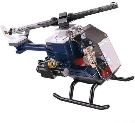 Helikopter policyjny w Slubaniu