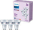 Philips led spot - 50 w - gu10 - koelwit licht - 3 stuks