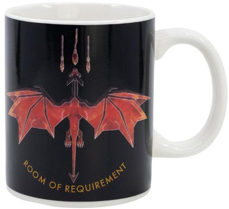 Stor Harry Potter, kubek ceramiczny 325 ml ze zmianą koloru, biały czarny