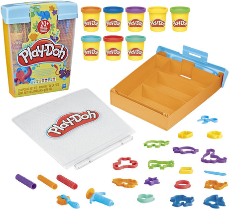 Zestaw do przechowywania zwierząt fantasy Play-Doh - 8 glinianych garnków