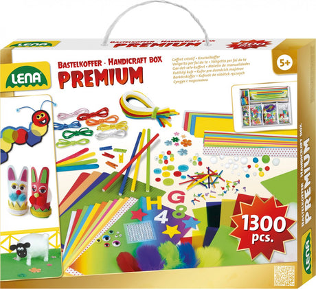 Zestaw rzemieślniczy Lena Premium Junior - 1300 produktów do rękodzieła - od 5 lat