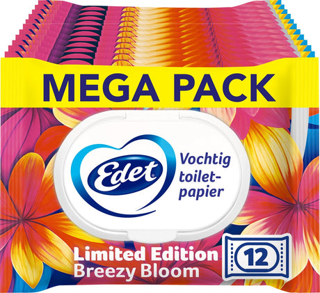 Edet wilgotny papier toaletowy edycja limitowana - 12 x 42 = 504 ark
