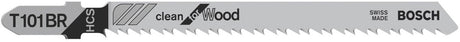 Bosch - brzeszczot do wyrzynarek t 101 br clean for wood - 25 sztuk