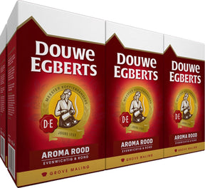 Douwe egberts aroma rood grove maling filterkoffie - 6 x 250 gram
