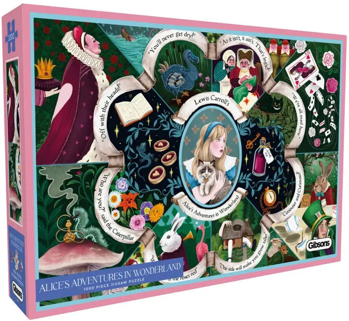 Gibsons alice's adventures in wonderland puzzel 1000 stukjes
