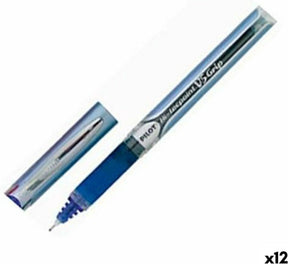 Pilot pen roller v5 Grip niebieska kulka 0,3 mm (12 sztuk)