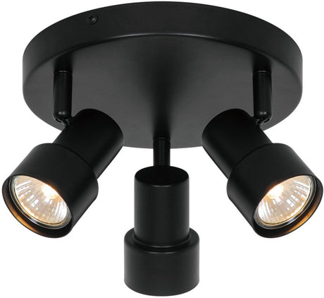 Nordlux -boston-3x plafondlamp-gu10-zwart