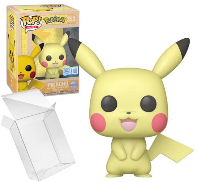 Funko-pop! gry: pokemon - pikachu (miękki kolor) #353 ekskluzywnie