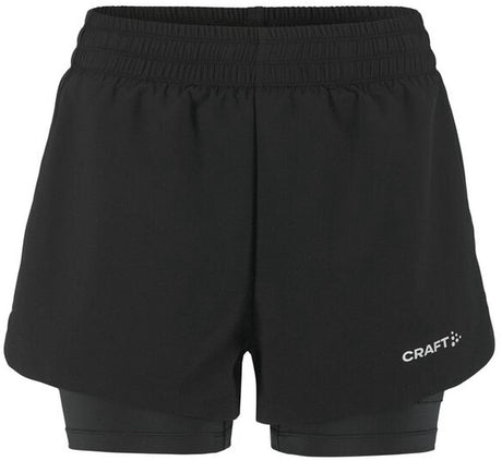Damskie spodnie sportowe Craft adv Essence 2w1 2w - czarne