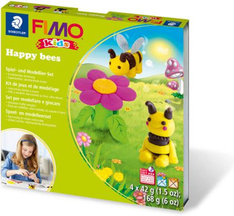 Fimo kids 8034 - modelina utwardzana w piecu - zestaw do zabawy Happy Bees