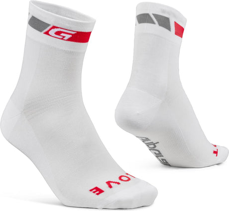 Gripgrab - klasyczne letnie skarpetki rowerowe o regularnym kroju 1 para skarpetek rowerowych coolmax - białe - unisex - rozmiar s (38-41)