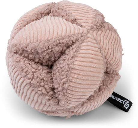 District 70 bobby – snuffelbal voor honden | stimuleert speurgedrag mentale uitdaging – roze – large ø19 cm l