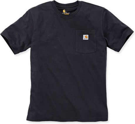 T-shirt z kieszenią Carhartt 103296 - luźny krój - czarny - m.in
